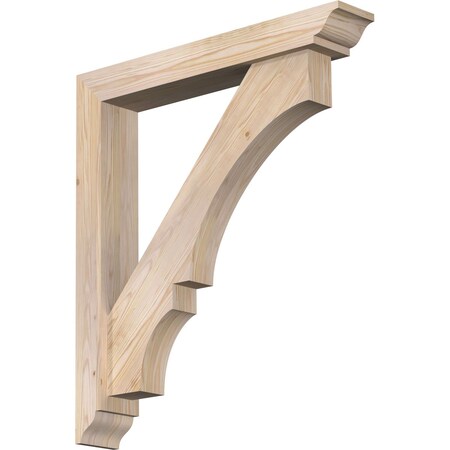 Ekena Millwork Balboa Traditional Smooth Bracket w/ Offset Brace, Douglas Fir, 5 1/2"W x 34"D x 38"H BKT0604X34X38BOA01SDF